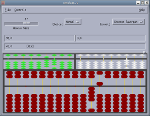 simulation of the ancient calculator (Motif version)