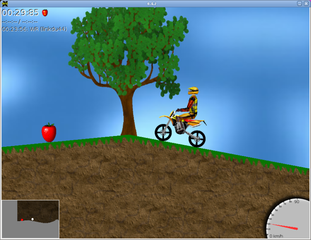 2D motocross platform game