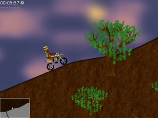 2D motocross platform game
