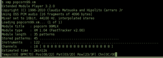 module player supporting AWE32, GUS, and software-mixing