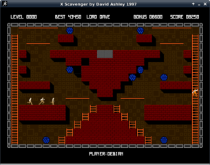 Lode-runner-like platform game for X