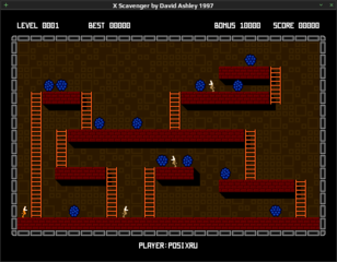Lode-runner-like platform game for X