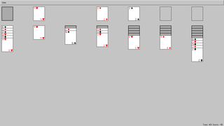 Solitaire game for the X Window system