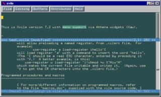 VI Like Emacs - vi work-alike (X11)