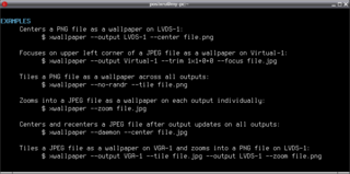 utility for setting image files as X wallpaper