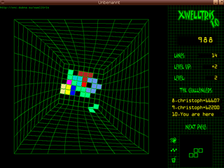 3D Tetris like popular game similar to Welltris