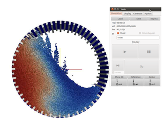 Platform for discrete element modeling. Debug build