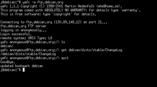 anonymous ftp to fetch one file