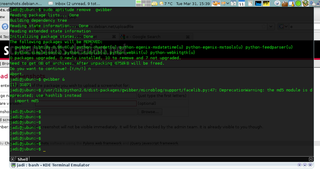 Quake-style terminal emulator based on KDE Konsole technology