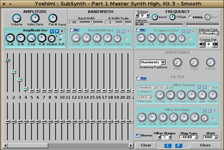 SubSynth Window with title bar showing full details