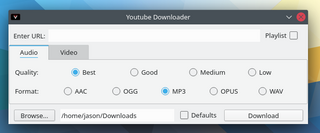 GUI on youtube-dl to download videos from a variety of sites