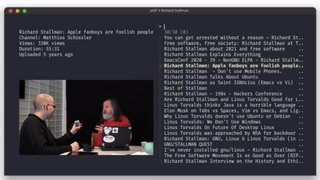 script to find and watch youtube videos from the terminal
