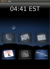 freesmartphone.org demo GUI