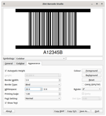 Zint Barcode Studio, a QT frontend to zint