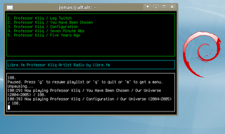 console-based libre.fm submission and radio client