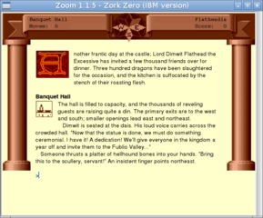 Zork Zero start screen