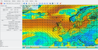 Weather data visualization,  GRIB file viewer