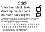 fonts-stick