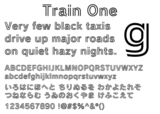 fonts-train